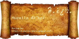 Huzella Ábel névjegykártya